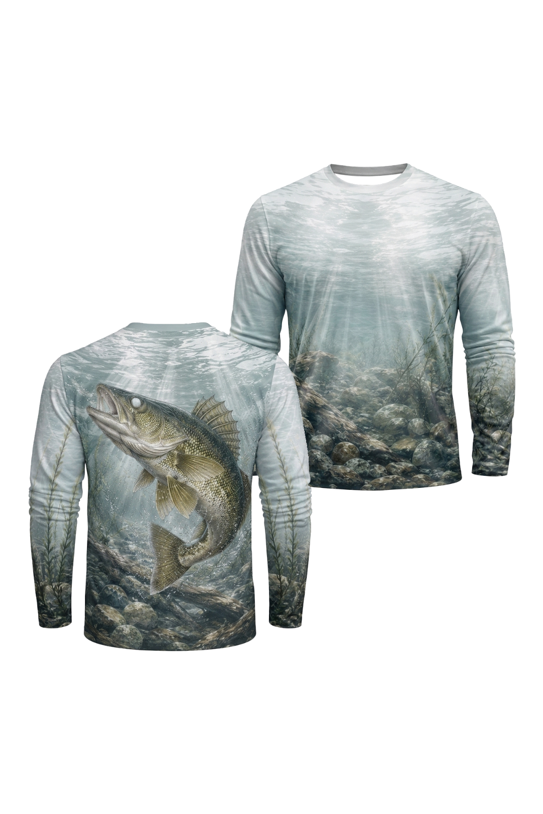 Performance Fishing Long Sleeve - Walleye Strike - TBT282 image 1