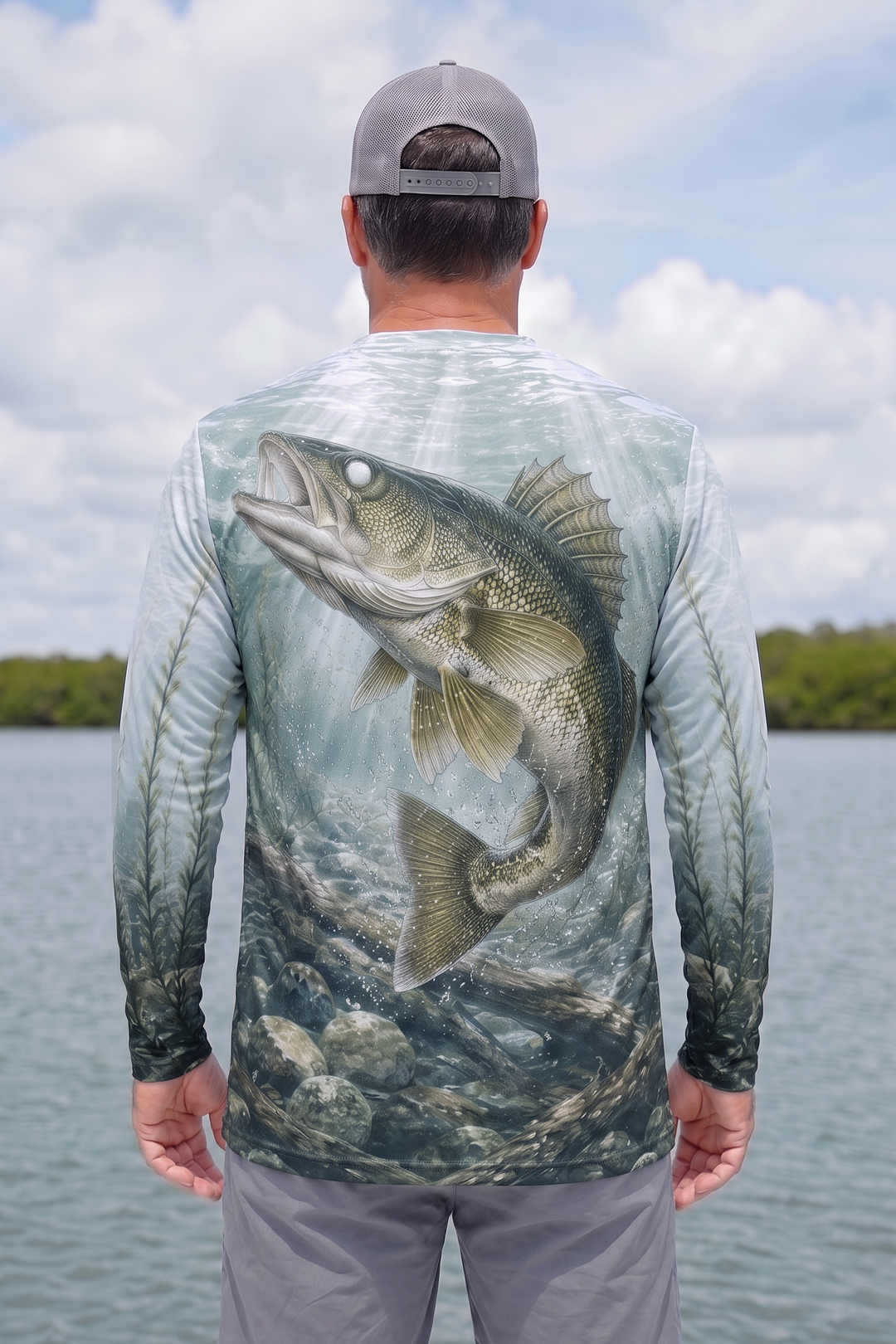 Performance Fishing Long Sleeve - Walleye Strike - TBT282 image 2