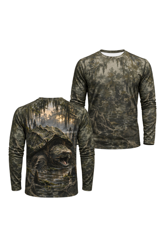 Performance Outdoor Long Sleeve - Alligator snapping turtle, Mudwater Fury - ULS339V image 1
