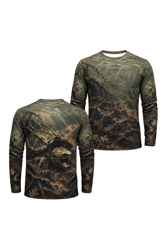 Performance Outdoor Long Sleeve - Alligator snapping turtle, Mudwater Fury - ULS339V image 1