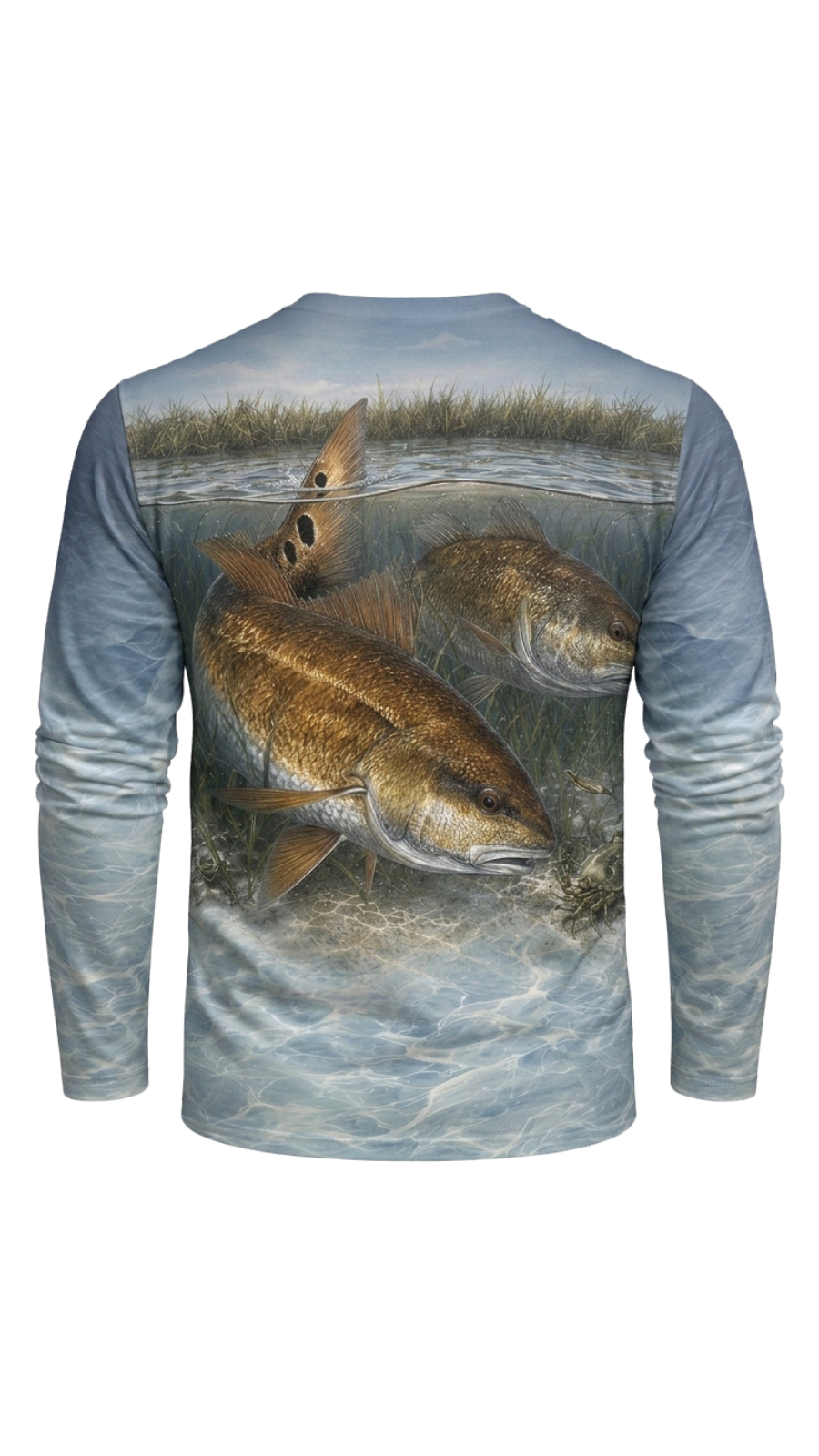 Performance Fishing Long Sleeve - Grass Flat Redfish - TBT284 image 5