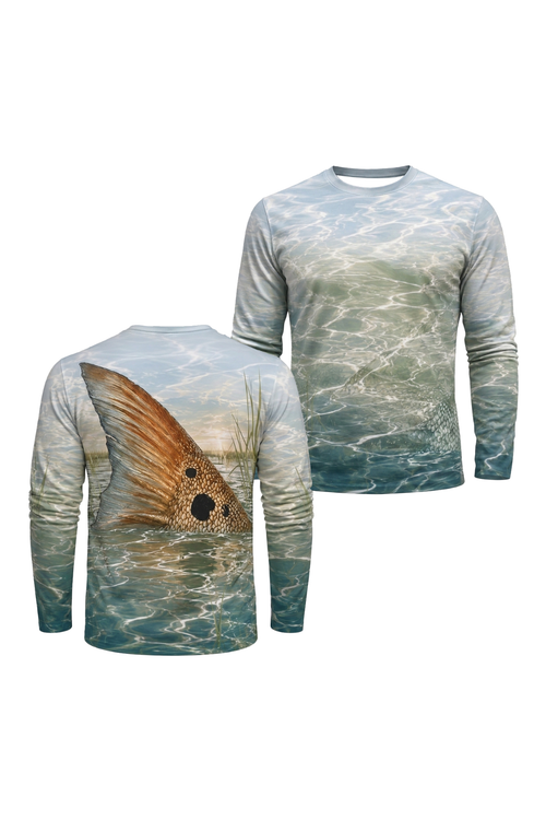 Performance Fishing Long Sleeve - Spot Tail Redfish - TBT286 image 1