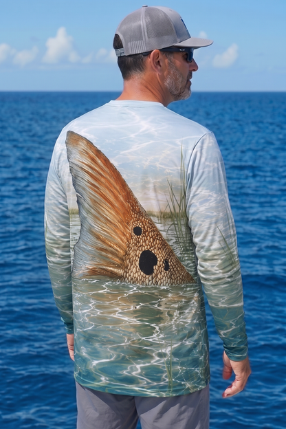 Performance Fishing Long Sleeve - Spot Tail Redfish - TBT286 image 2