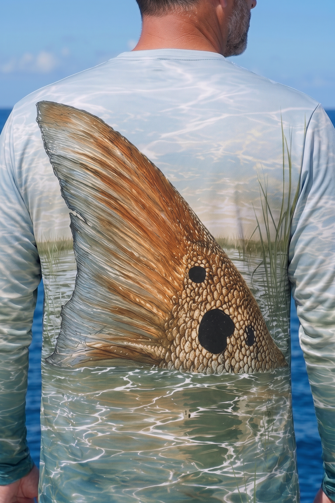 Performance Fishing Long Sleeve - Spot Tail Redfish - TBT286 image 4