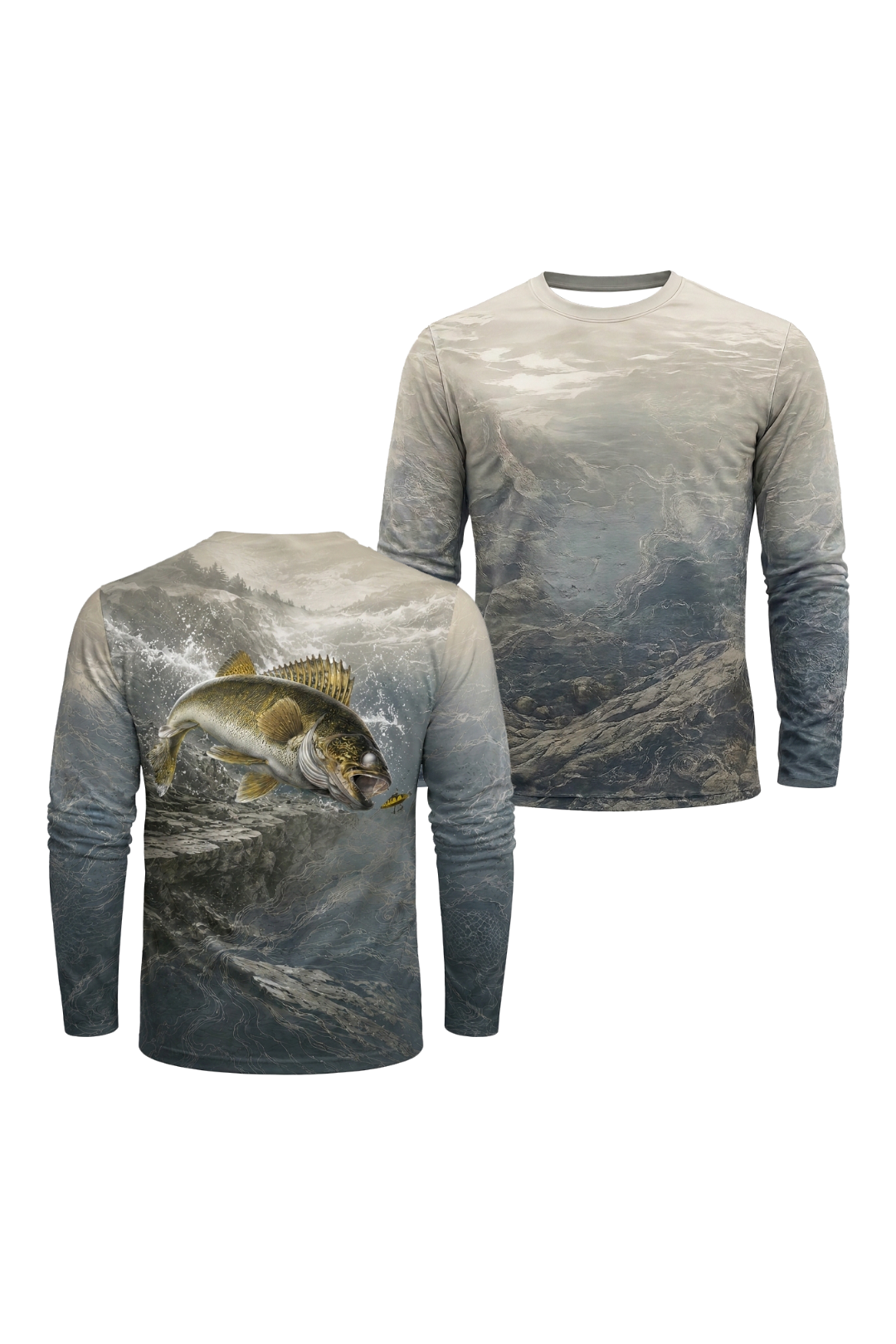 Performance Fishing Long Sleeve - Deep Reef Walleye - TBT287 image 1
