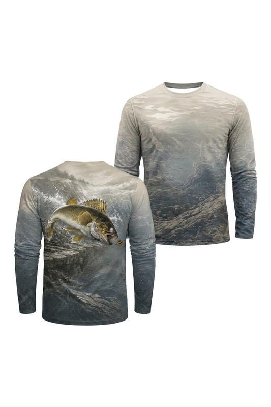 Performance Fishing Long Sleeve - Deep Reef Walleye - TBT287 image 1