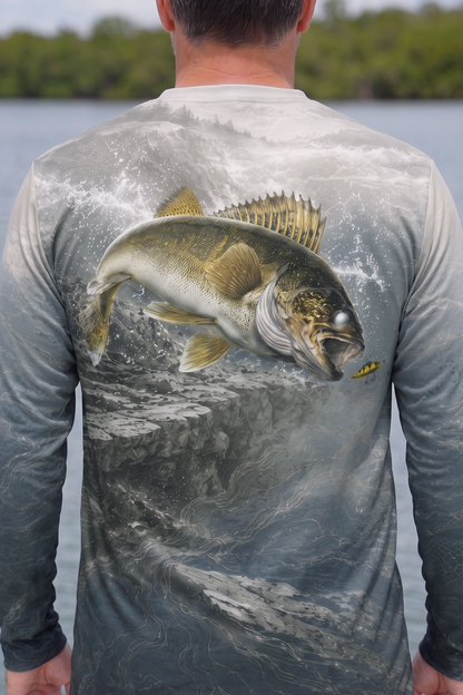 Performance Fishing Long Sleeve - Deep Reef Walleye - TBT287 image 4