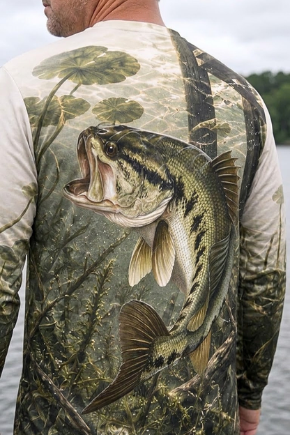 Performance Fishing Long Sleeve - Largemouth Dockside Ambush - ULS344V image 4