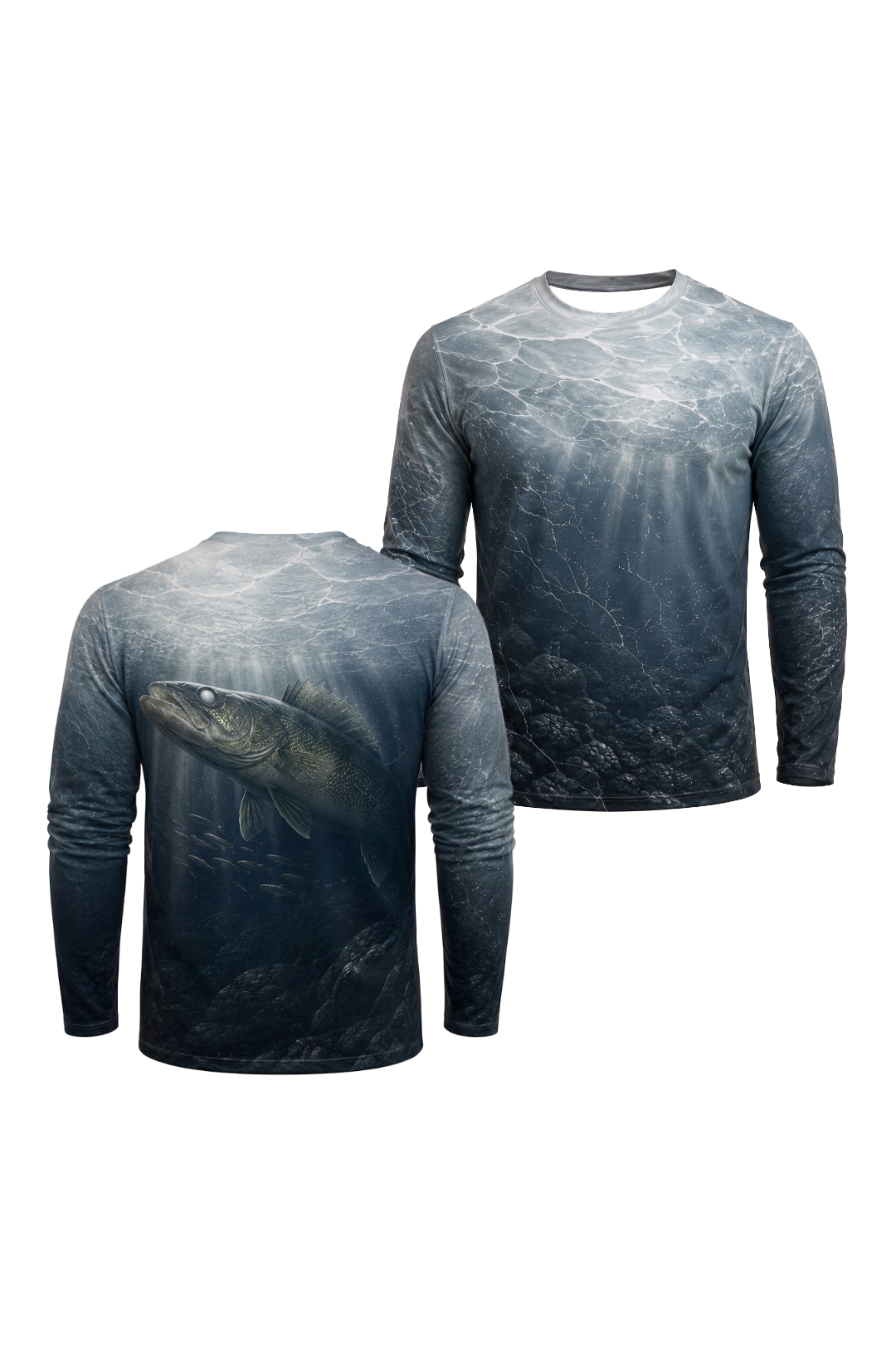 Performance Fishing Long Sleeve - Deep Water Walleye - TBT288 image 1