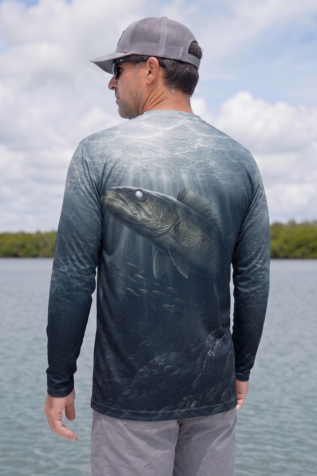 Performance Fishing Long Sleeve - Deep Water Walleye - TBT288 image 2