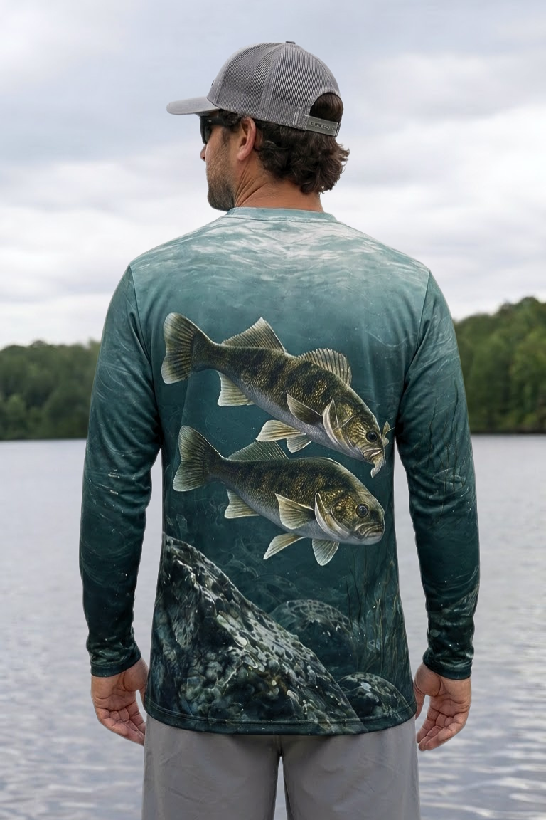 Performance Fishing Long Sleeve - Walleye, Deep Rock Patrol - ULS345V image 2