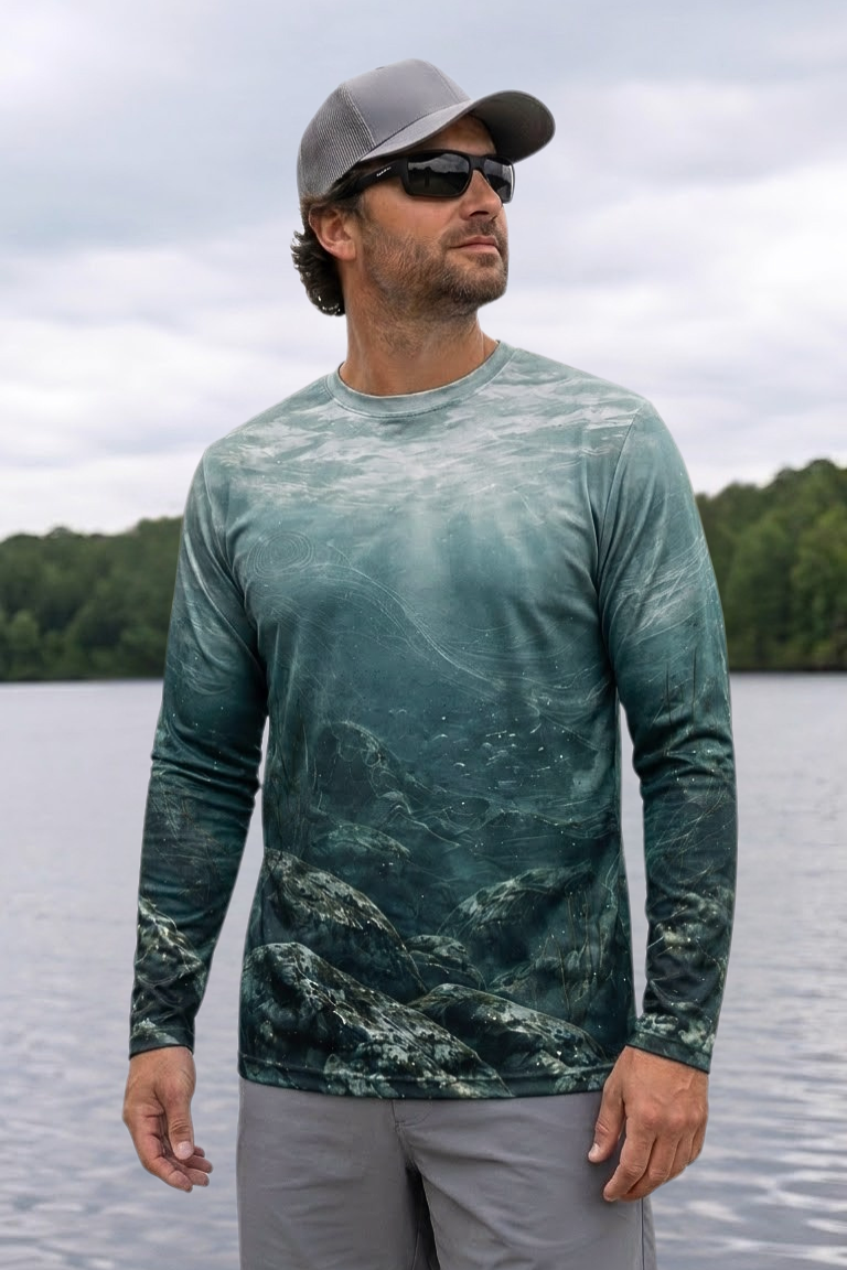 Performance Fishing Long Sleeve - Walleye, Deep Rock Patrol - ULS345V image 3