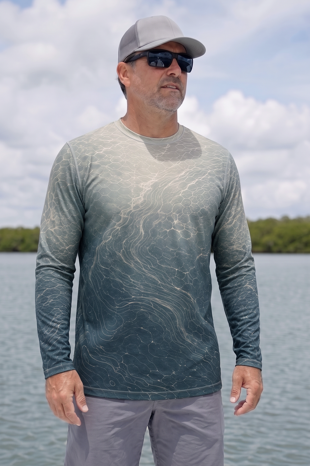 Performance Fishing Long Sleeve - Golden Walleye Echo - TBT289 image 3