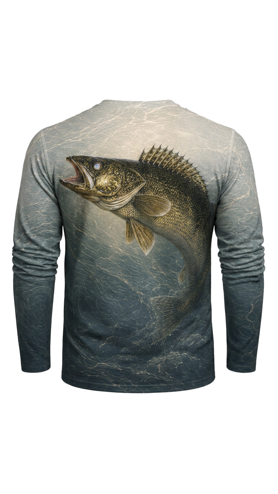 Performance Fishing Long Sleeve - Golden Walleye Echo - TBT289 image 5