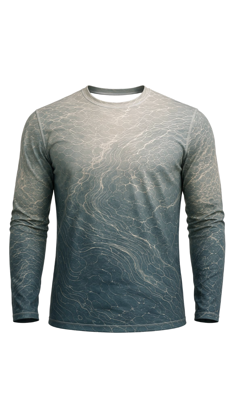 Performance Fishing Long Sleeve - Golden Walleye Echo - TBT289 image 6
