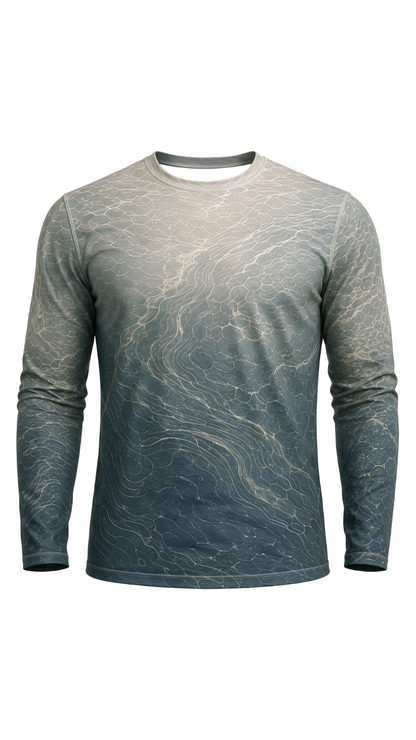 Performance Fishing Long Sleeve - Golden Walleye Echo - TBT289 image 6