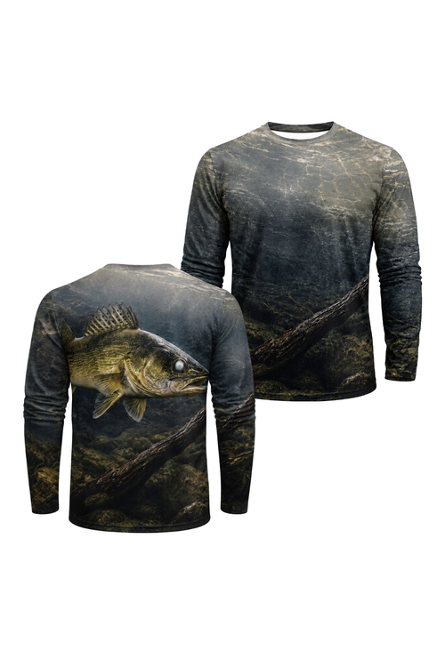Performance Fishing Long Sleeve - Sunken Realm Walleye - TBT290 image 1