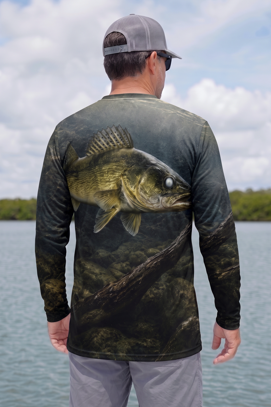 Performance Fishing Long Sleeve - Sunken Realm Walleye - TBT290 image 2
