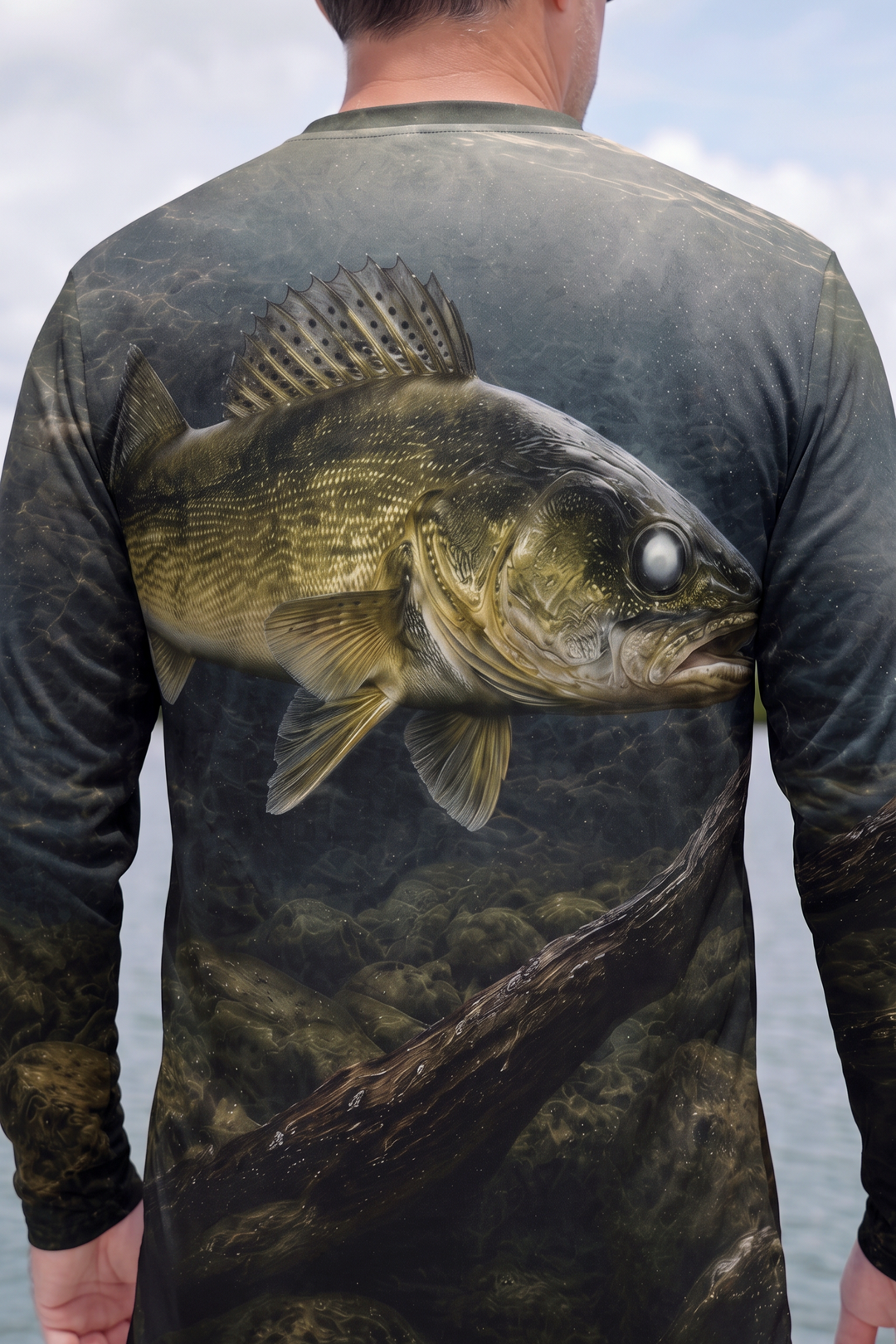 Performance Fishing Long Sleeve - Sunken Realm Walleye - TBT290 image 4