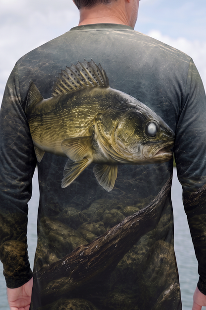 Performance Fishing Long Sleeve - Sunken Realm Walleye - TBT290 image 4