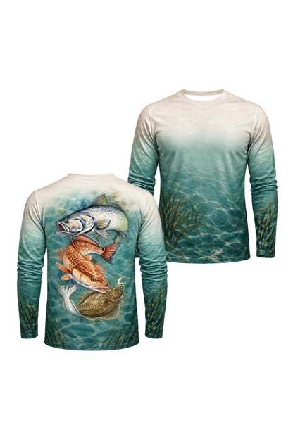 Performance Fishing Long Sleeve - Coastal Grand Slam - ULS347V image 1