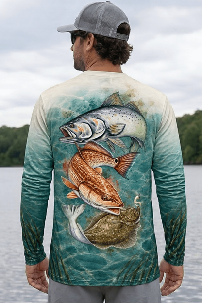 Performance Fishing Long Sleeve - Coastal Grand Slam - ULS347V image 2