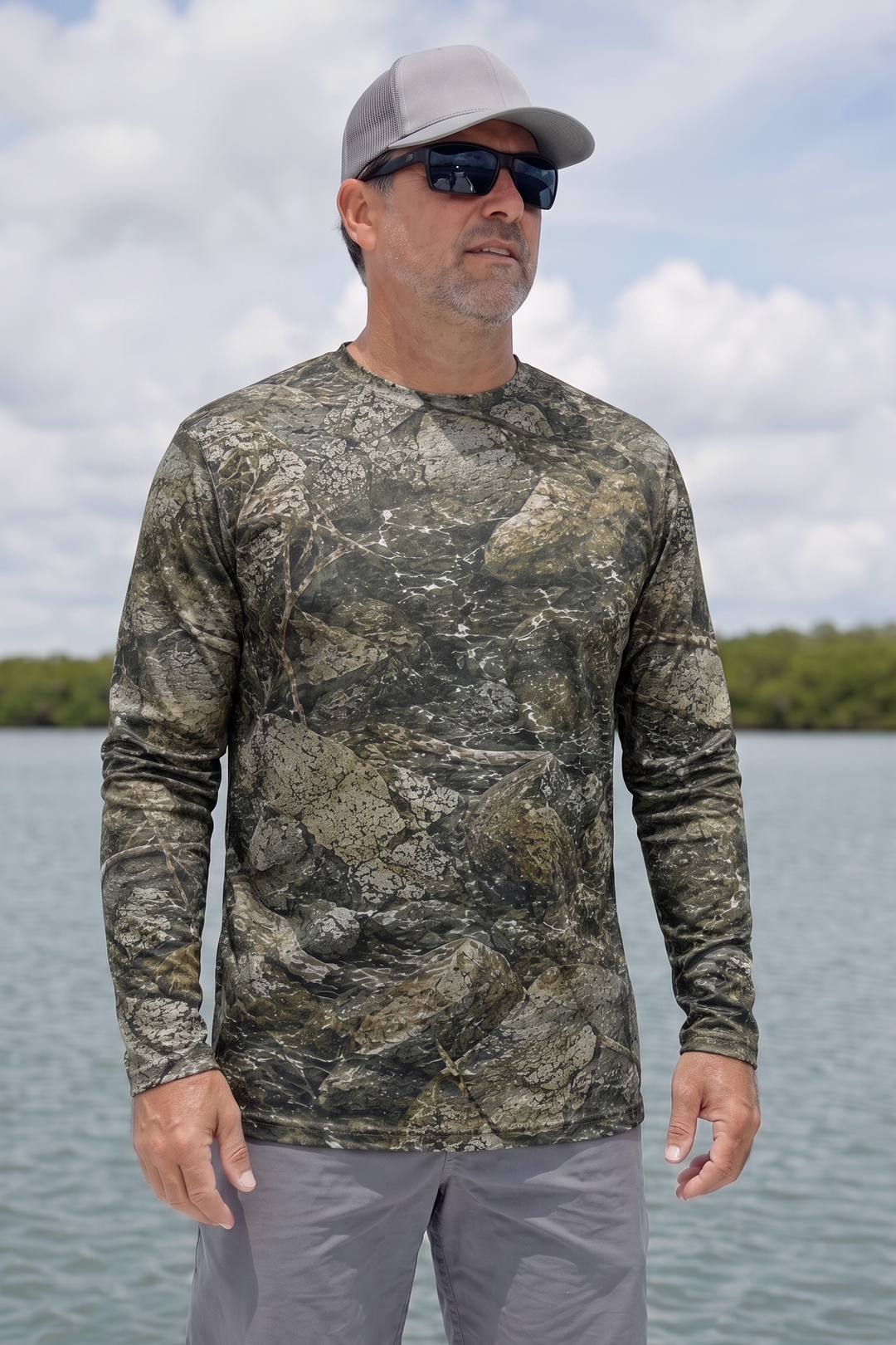 Performance Fishing Long Sleeve - Golden Trout Leap - TBT291 image 3