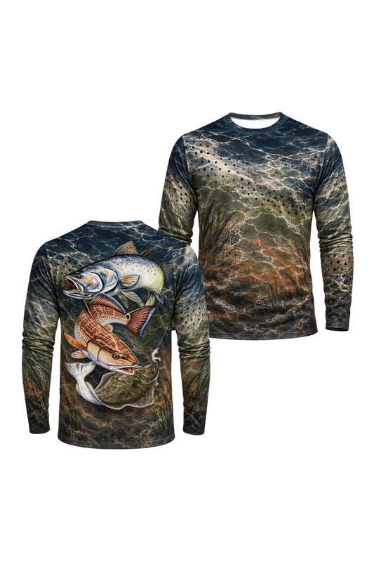 Performance Fishing Long Sleeve - Darkwater Grand Slam - ULS348V image 1