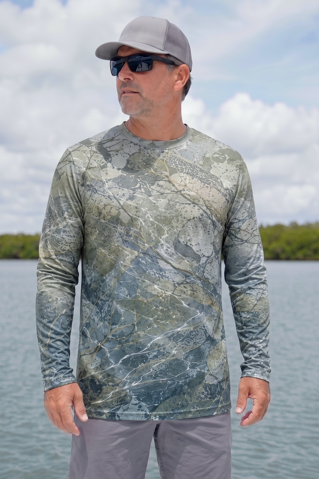 Performance Fishing Long Sleeve - Golden Trout Stream Strike - TBT292 image 3