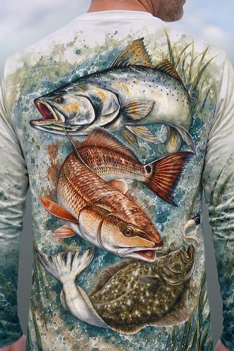 Performance Fishing Long Sleeve - Saltmarsh Grand Slam - ULS349V image 4
