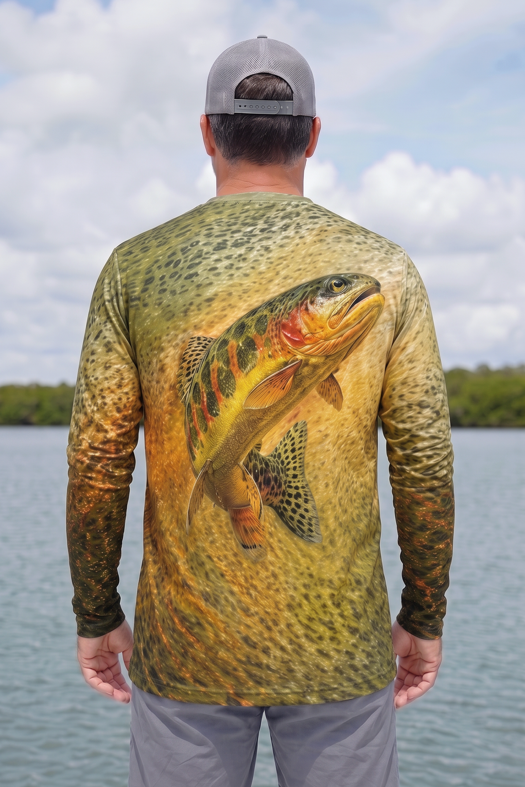 Performance Fishing Long Sleeve - Golden Trout Ember Surge - TBT293 image 2