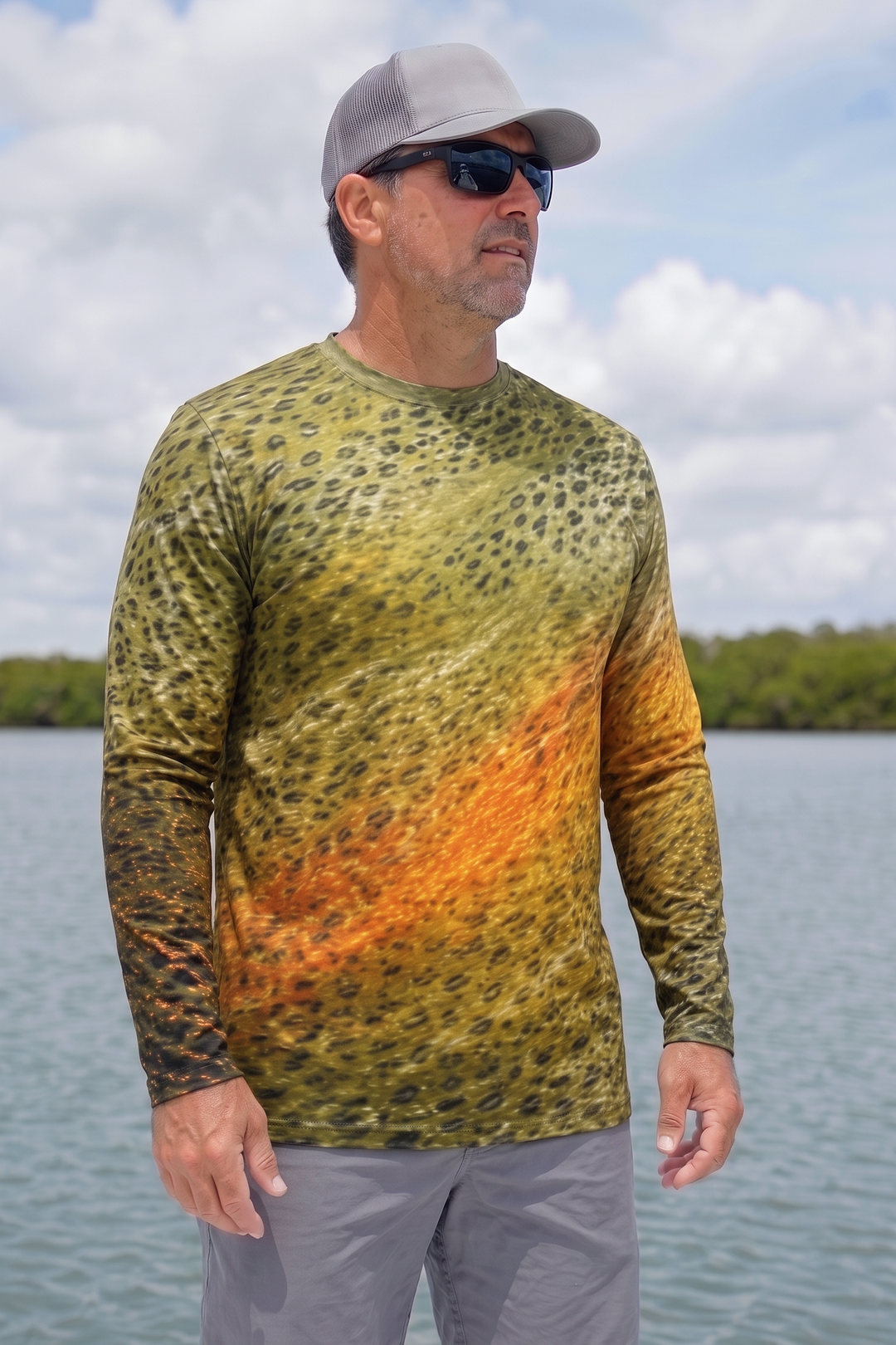 Performance Fishing Long Sleeve - Golden Trout Ember Surge - TBT293 image 3