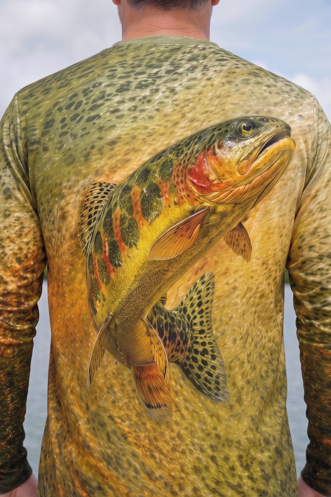 Performance Fishing Long Sleeve - Golden Trout Ember Surge - TBT293 image 4