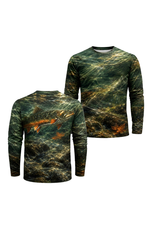 Performance Fishing Long Sleeve - Clear Stream Brook Shadow - TBT294 image 1