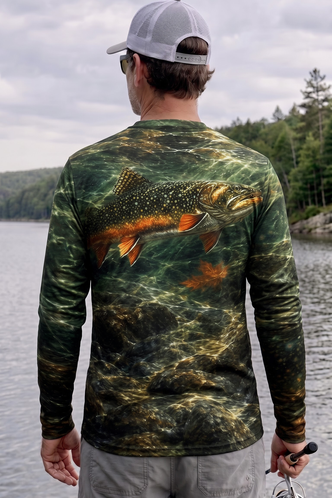 Performance Fishing Long Sleeve - Clear Stream Brook Shadow - TBT294 image 2