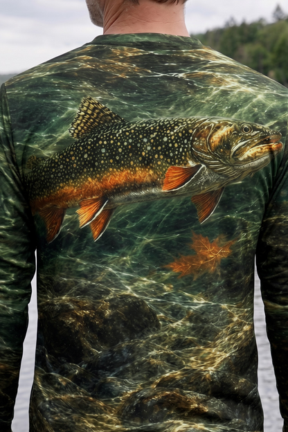 Performance Fishing Long Sleeve - Clear Stream Brook Shadow - TBT294 image 4
