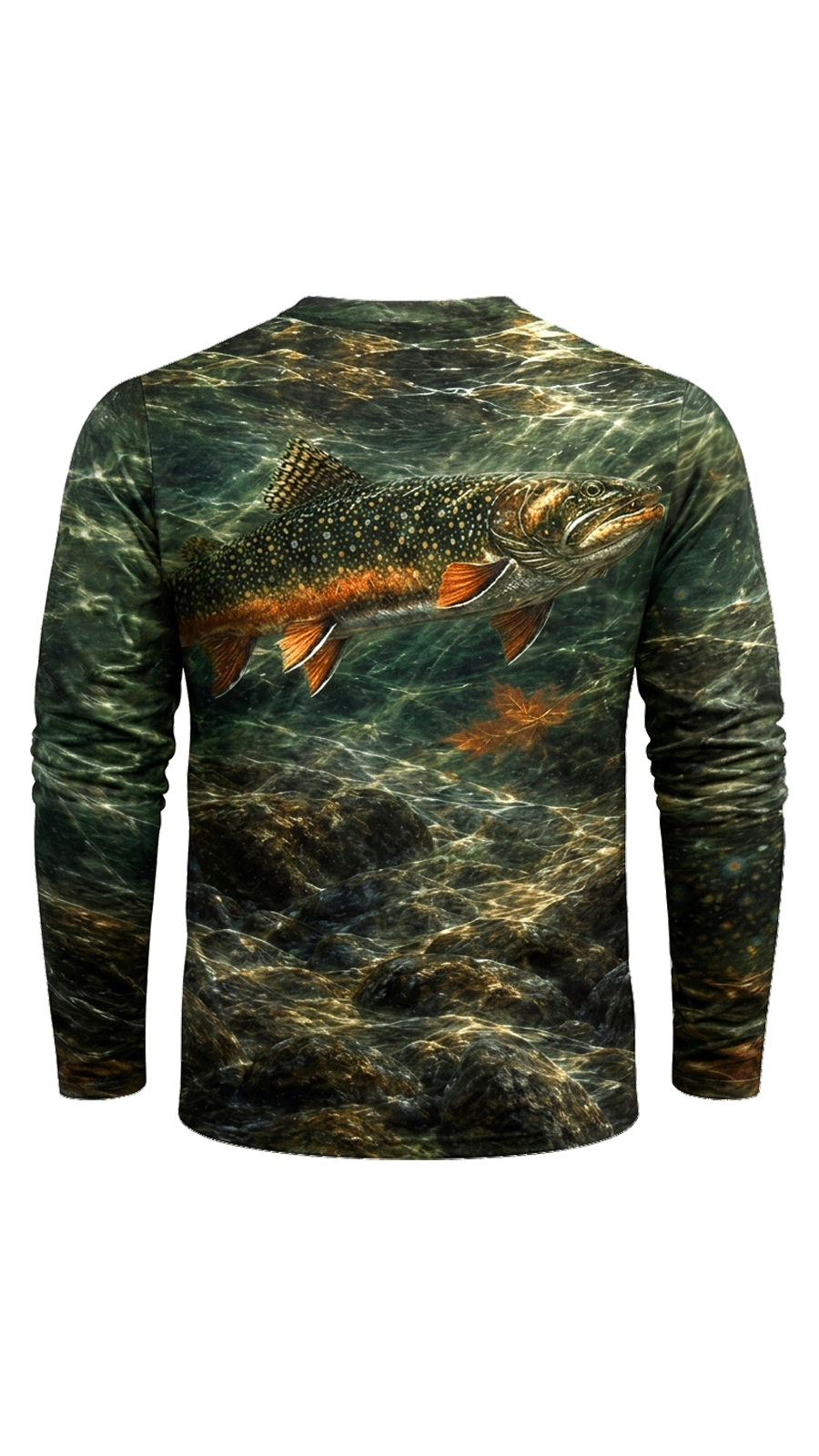 Performance Fishing Long Sleeve - Clear Stream Brook Shadow - TBT294 image 5