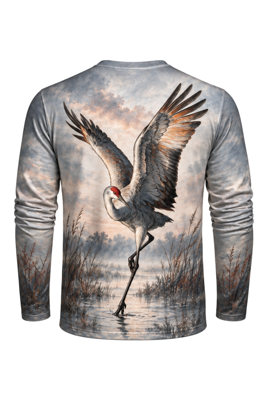 Performance Outdoor Long Sleeve - Sandhill Crane, Weathered Prairie Study - ULS351V image 5