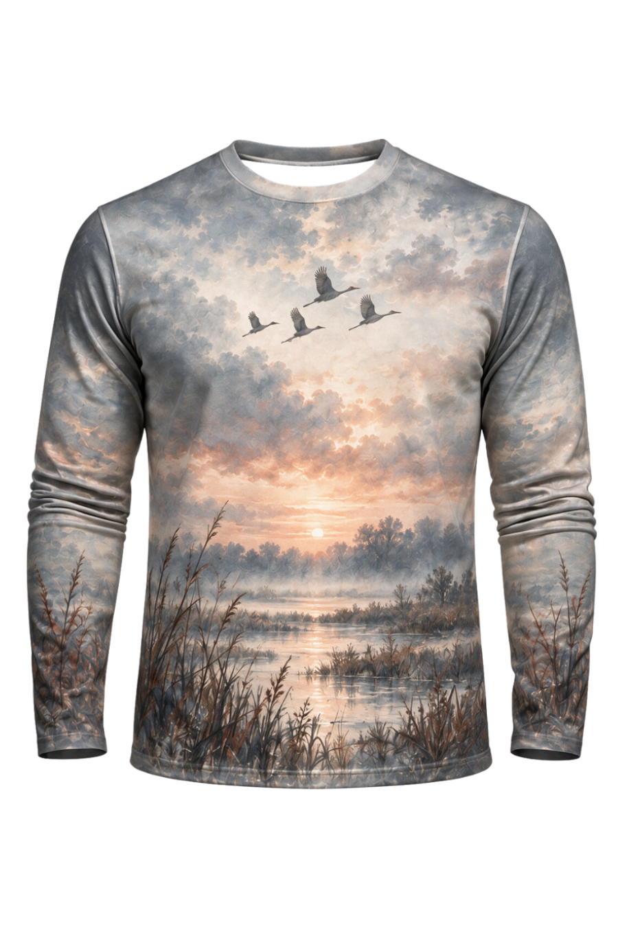 Performance Outdoor Long Sleeve - Sandhill Crane, Weathered Prairie Study - ULS351V image 6