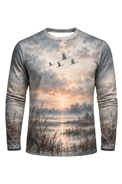 Performance Outdoor Long Sleeve - Sandhill Crane, Weathered Prairie Study - ULS351V image 6