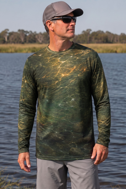 Performance Fishing Long Sleeve - Brown Trout Deep Strike - TBT295 image 3