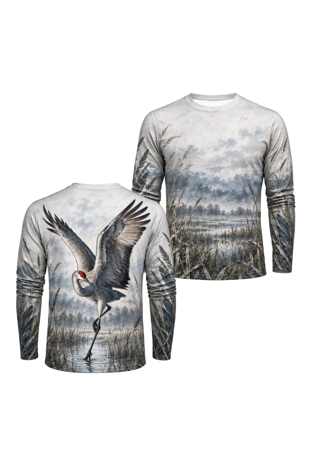 Performance Outdoor Long Sleeve - Sandhill Crane, Weathered Prairie Clean - ULS352V image 1