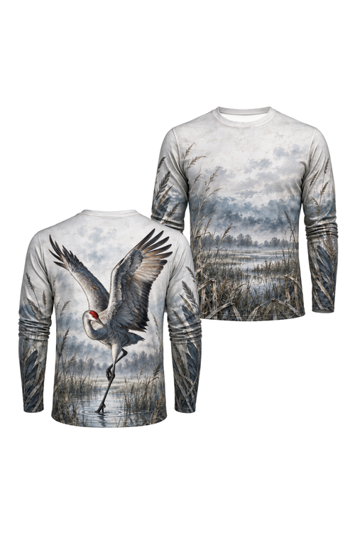 Performance Outdoor Long Sleeve - Sandhill Crane, Weathered Prairie Clean - ULS352V image 1