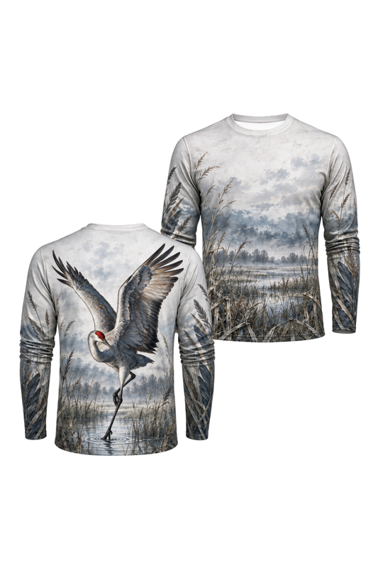 Performance Outdoor Long Sleeve - Sandhill Crane, Weathered Prairie Clean - ULS352V image 1