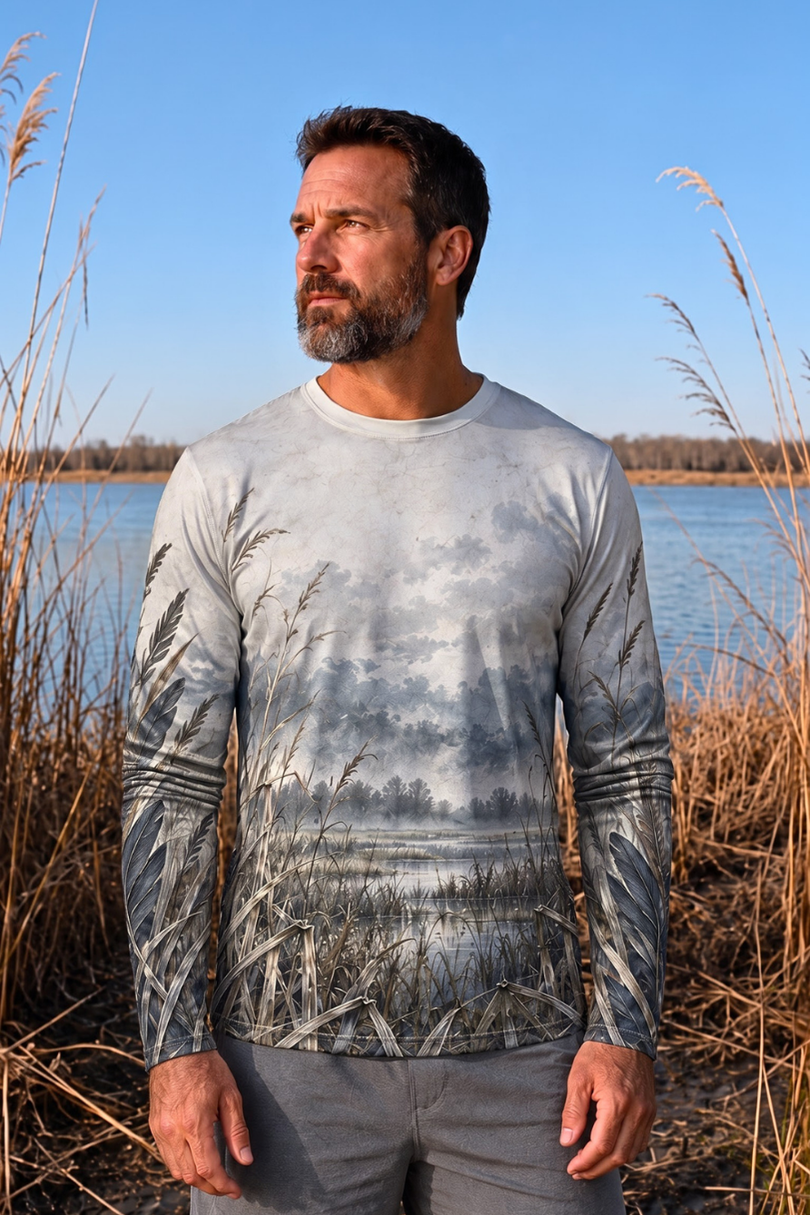 Performance Outdoor Long Sleeve - Sandhill Crane, Weathered Prairie Clean - ULS352V image 3