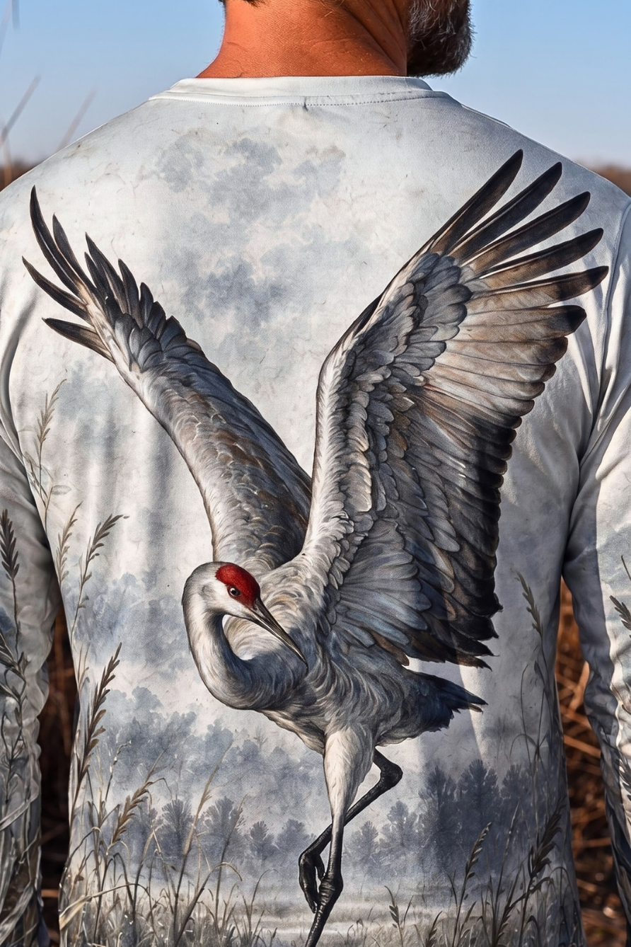 Performance Outdoor Long Sleeve - Sandhill Crane, Weathered Prairie Clean - ULS352V image 4