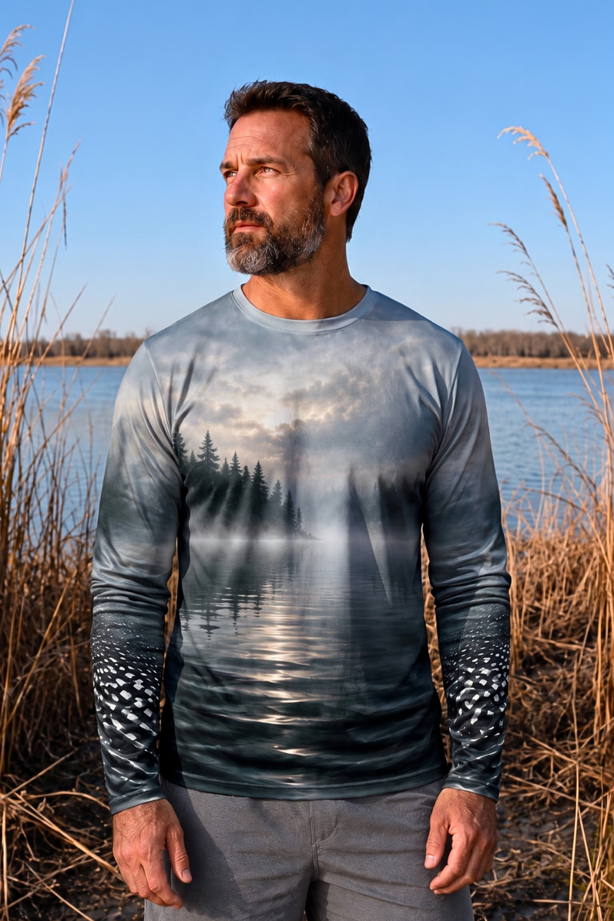 Performance Outdoor Long Sleeve - Loon, Clean Fog Slate - ULS353V image 3