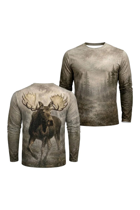 Performance Hunting Long Sleeve - Misty Peak Moose Stalker - TBT298