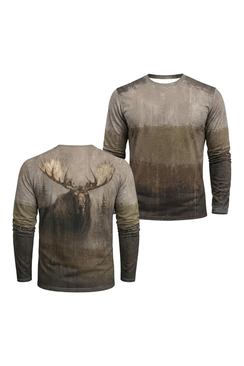 Performance Hunting Long Sleeve - Misty Boreal Moose Sovereign - TBT300