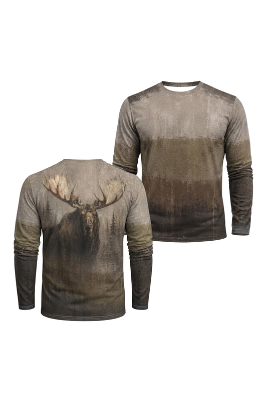 Performance Hunting Long Sleeve - Misty Boreal Moose Sovereign - TBT300 image 1